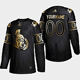 Senators Customized Black Gold Adidas Jersey,baseball caps,new era cap wholesale,wholesale hats
